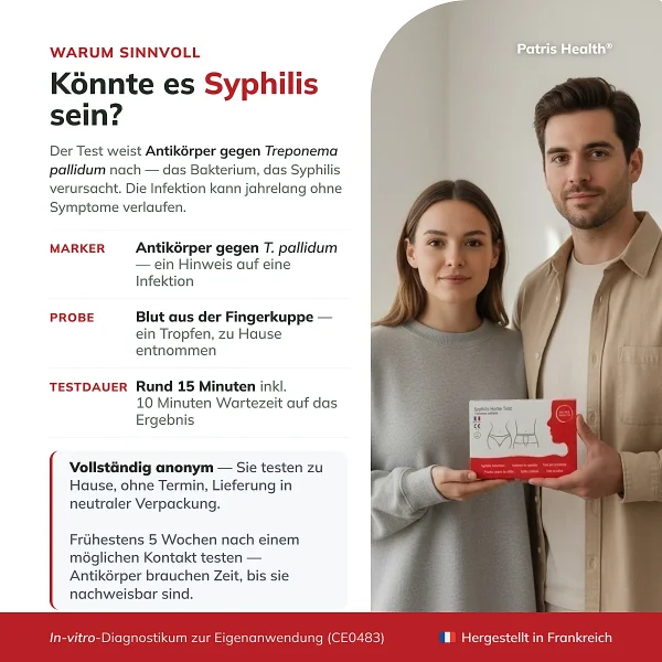 Patris Health Syphilis-Selbsttest – Testzweck und wichtige Informationen