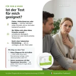 Infografik, fur wen der Patris Health CRP-Selbsttest geeignet ist