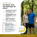 Infografik, fur wen der Patris Health Leberfunktions-Selbsttest geeignet ist