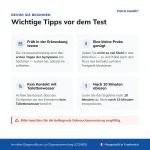 Wichtige Hinweise vor der Anwendung des Patris Health Rotavirus- und Adenovirus-Selbsttest