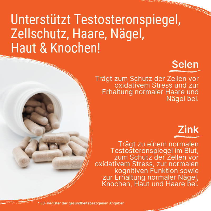 Selen und Zinc im Patris Health® Prosta+ Komplex.